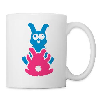 Kamasutra-Häschen / kamasutra rabbits (C, 2c) - Tasse - Weiß - Rechts