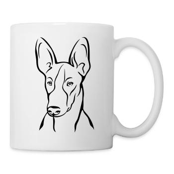 Podenco - Tasse - Weiß - Rechts