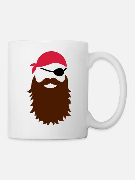 Pirat - Tasse - Weiß