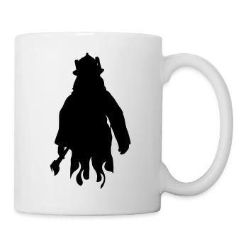 Feuerwehr Feuerwehrmann - Tasse - Weiß - Rechts