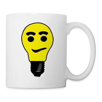 glühbirne - Tasse - Weiß - Rechts