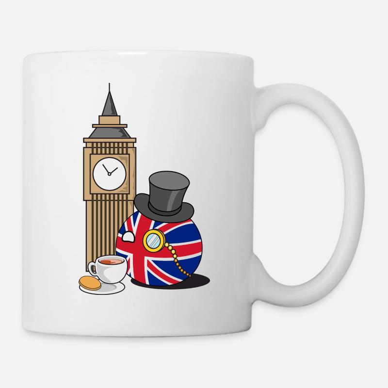 GreatBritainBall - Tasse - Weiß