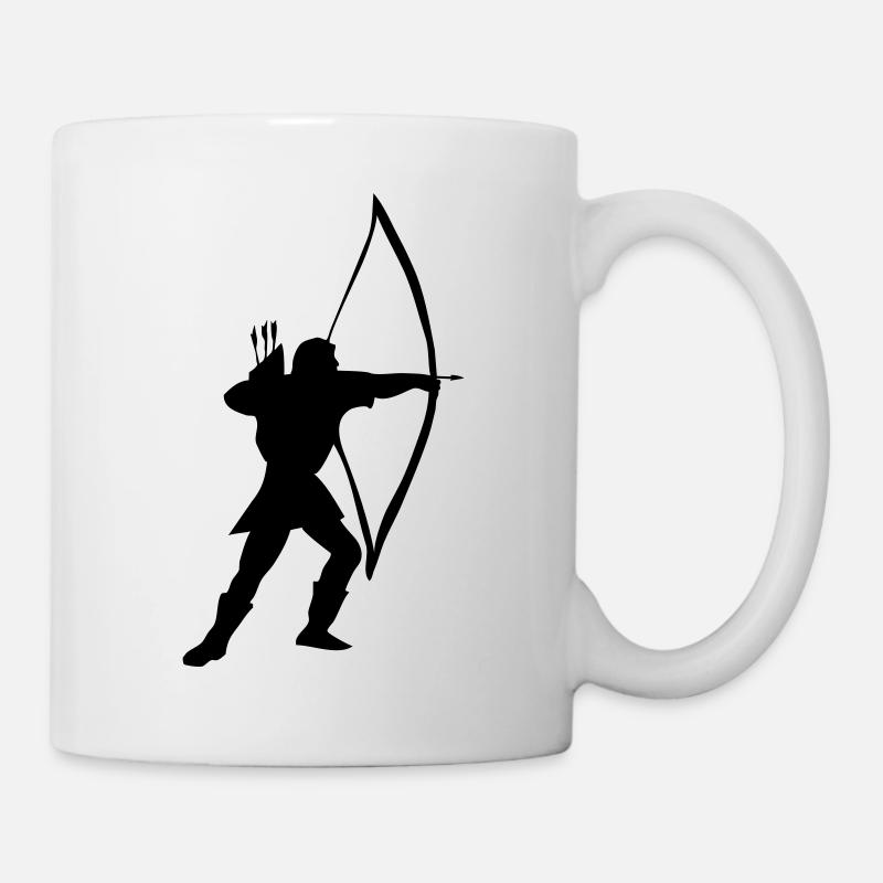 Archers, symboles médiévaux - Mug blanc - blanc