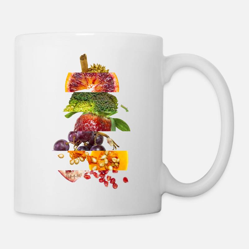 Obst & Gemüse - Tasse - Weiß
