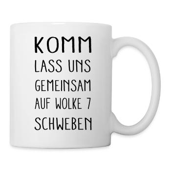auf Wolke 7 schweben - Tasse - Weiß - Rechts