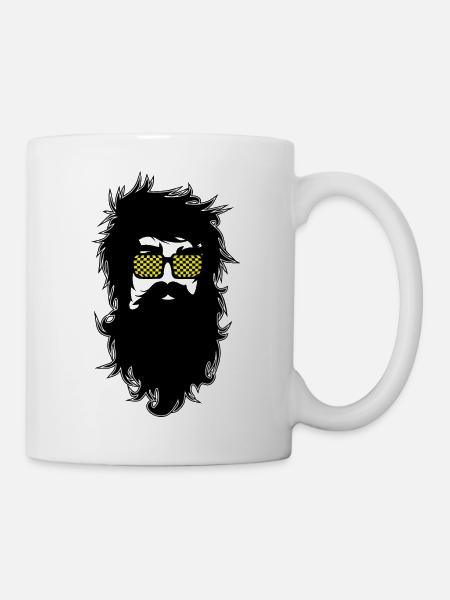 Men With Beards & Glasses - Mug - white