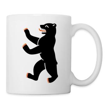 Berliner Bär - Tasse - Weiß - Rechts