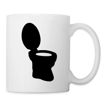Toilet bowl WC Symbol - Mug - white - Right