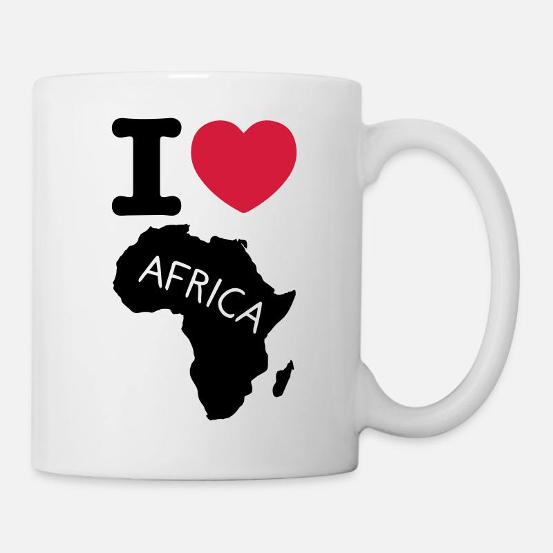 I love Africa - Mug - white