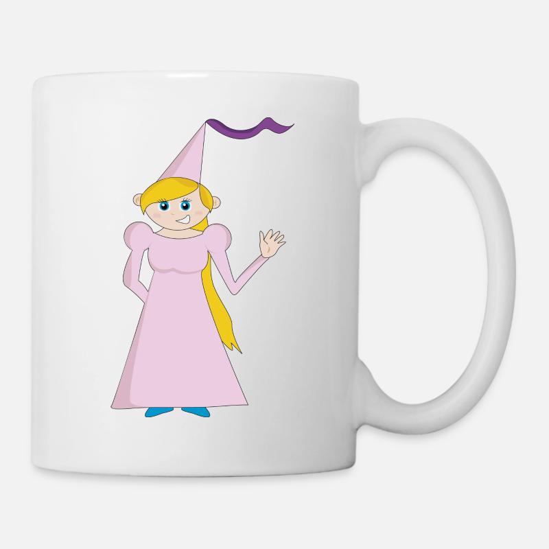 Burgfräulein - Tasse - Weiß