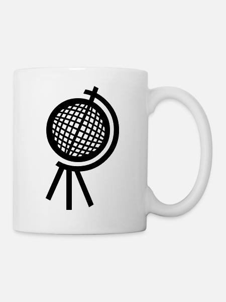Globus - Tasse - Weiß
