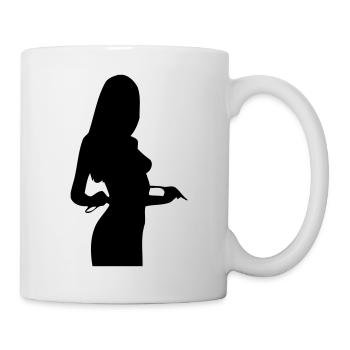 Domina Silhouette - Tasse - Weiß - Rechts