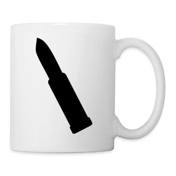 rouge à lèvres - Mug blanc - blanc - Droite