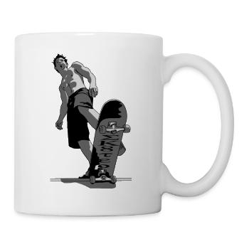 skate 03 - Tasse - Weiß - Rechts