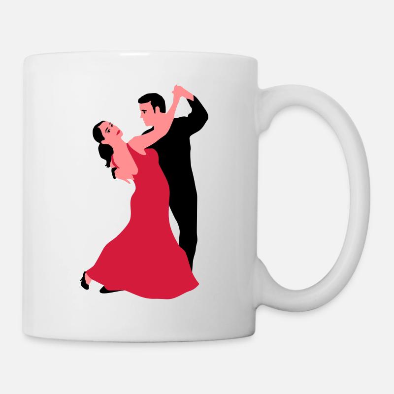 tanzpaar_a_3c - Tasse - Weiß