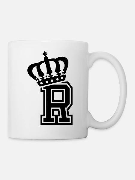 Lettre R - Mug blanc - blanc