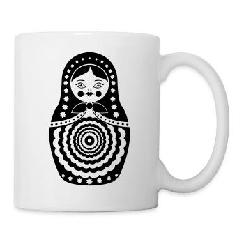 Matriochka Maroussia - Mug blanc - blanc - Droite