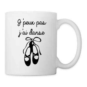 J'peux pas j'ai danse - Mug blanc - blanc - Droite