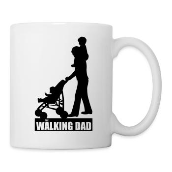 Walking Dad 2 huckepack - Tasse - Weiß - Rechts