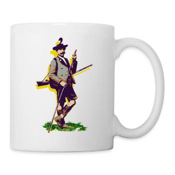 Jennerwein Goes Pop Art - Tasse - Weiß - Rechts
