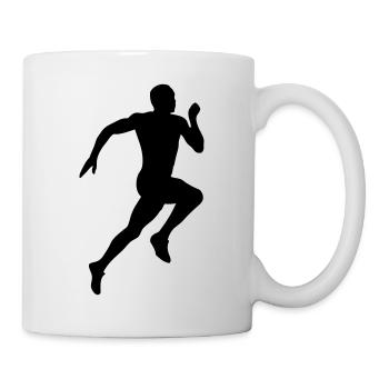 running - Mug blanc - blanc - Droite