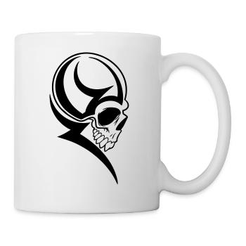 Tattoo Tribal Alien Extraterrestre - Mug blanc - blanc - Droite