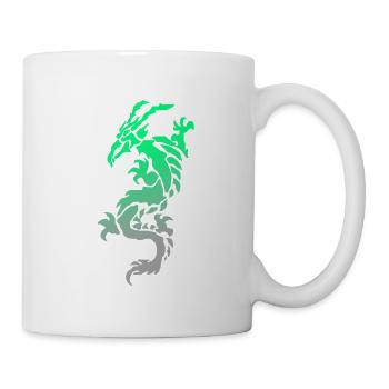 tribal dragon - Tasse - Weiß - Rechts