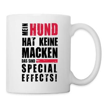Hund hat keine Macken - Tasse - Weiß - Rechts
