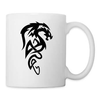 Tribal Dragon - Tasse - Weiß - Rechts