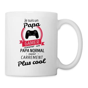 Je suis un papa Gamer - Mug blanc - blanc - Droite