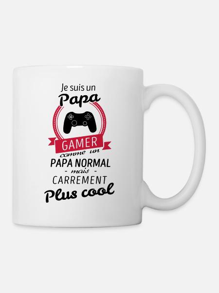 Je suis un papa Gamer - Mug blanc - blanc