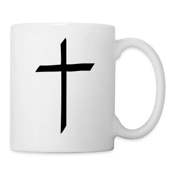 Croix chrétienne - Mug blanc - blanc - Droite