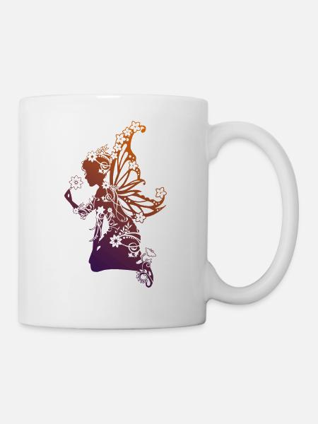 Blumenelfe OL - Tasse - Weiß