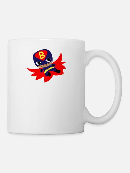 Comic superhéros Boy Halloween anniversaire doux - Mug blanc - blanc