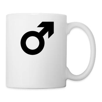 sexe masculin - Mug blanc - blanc - Droite