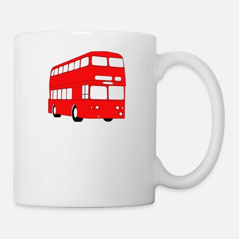 Doppeldecker Bus - Tasse - Weiß