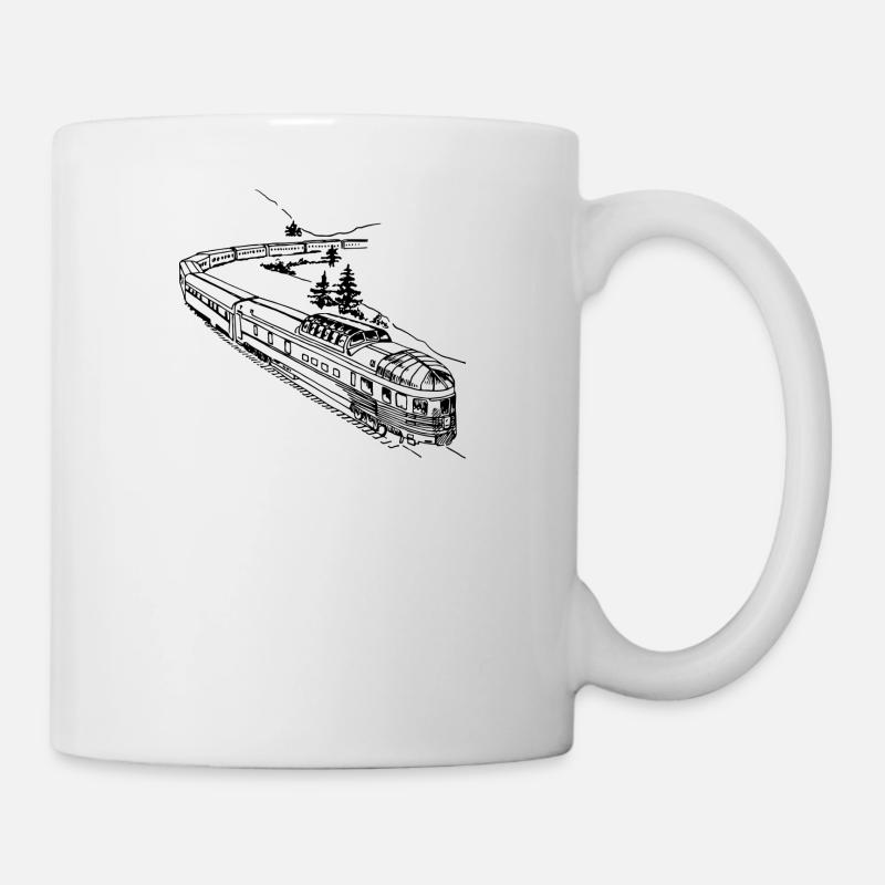 Lokomotive - Tasse - Weiß