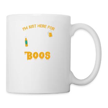 Funny Halloween IM Just Here For The Boos Tee - Mug - white - Right