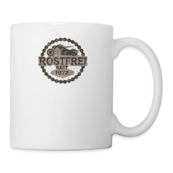 Born to ride biker oldtimer motorrad 1972 - Tasse - Weiß - Rechts