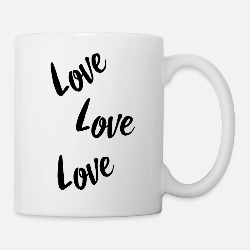 love love love - Tasse - Weiß