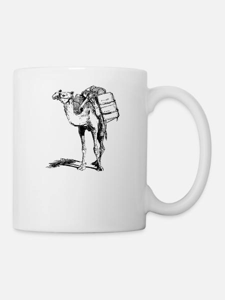 Kamel - Tasse - Weiß