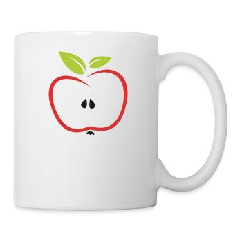 Apfel - Tasse - Weiß - Rechts