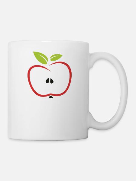Apfel - Tasse - Weiß