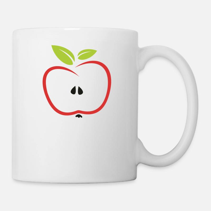 Apfel - Tasse - Weiß