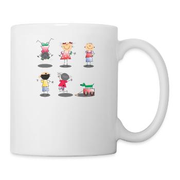 Kinder - Tasse - Weiß - Rechts