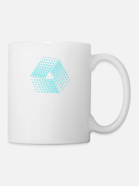 abstrakte punkte - Tasse - Weiß