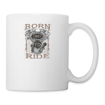 Born to Ride motorcycle biker 1961 - Tasse - Weiß - Rechts