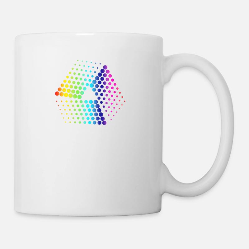 abstract dots - Mug - white