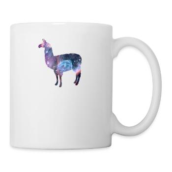 world galaxy llama - Mug - white - Right
