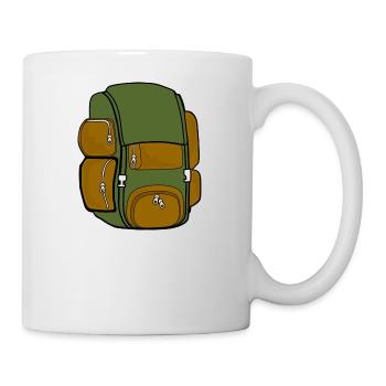 Rucksack - Tasse - Weiß - Rechts